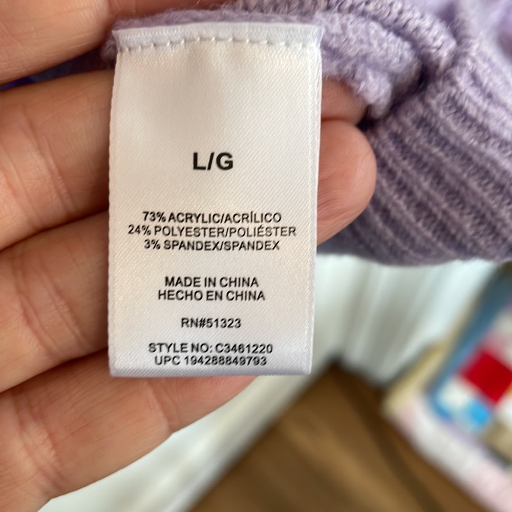 NWT Vince Camuto sweater in azalea. SZ large. - Picture 5 of 5